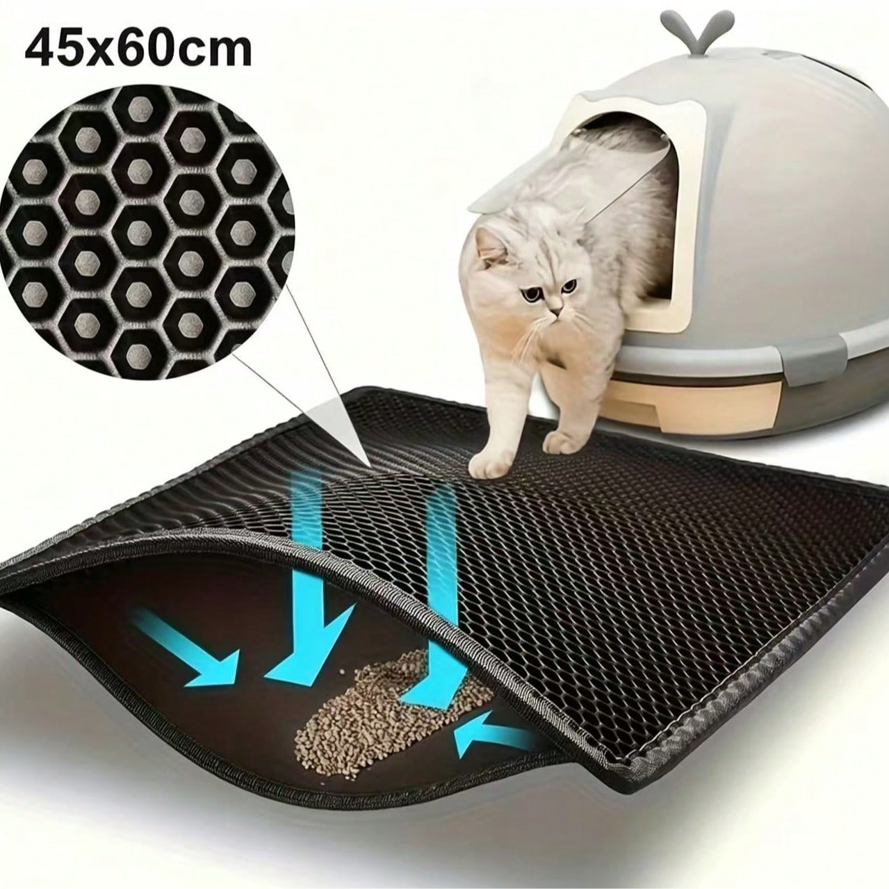 Dwuwarstwowa mata pod kuwetę d – Cat Litter Mat recenzja i cena