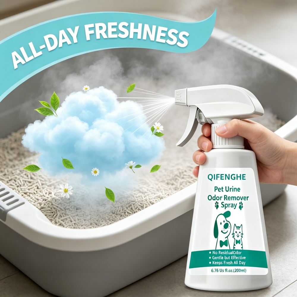 QIFENGHE 200ml Spray do usuwan – Cat Litter Mat recenzja i cena